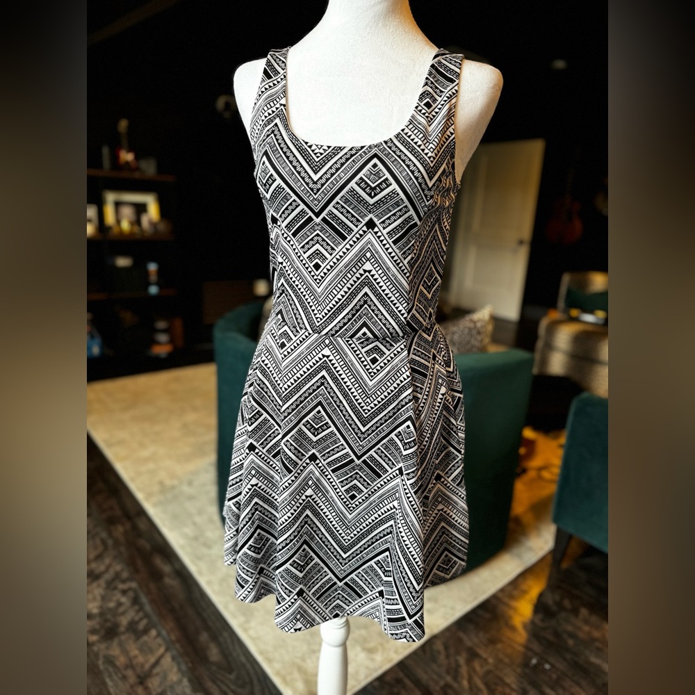 Geo print, Skater style dress